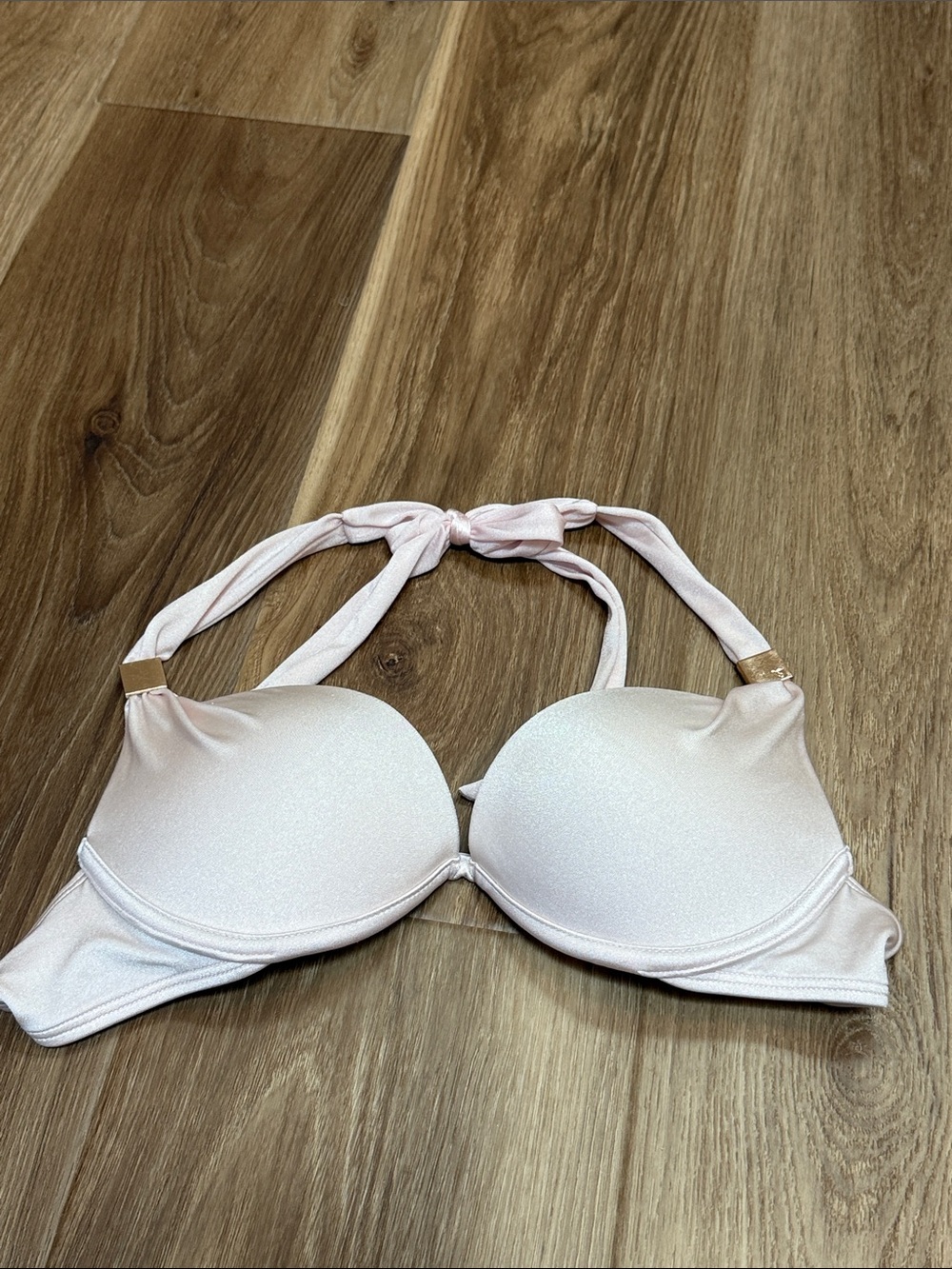 Victoria’s Secret Women's Light Pink Padded Halter Bra